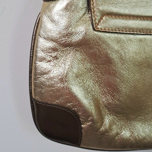 Authentic Gucci Gold Handbag - Picture 7 of 13